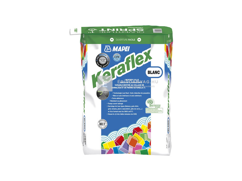 Mapei Keraflex kerámiaburkolat-ragasztó C2TE fehér 25 kg