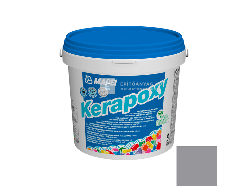Mapei Kerapoxy ragasztó és fugázó R2T RG 112 középszürke 10 kg