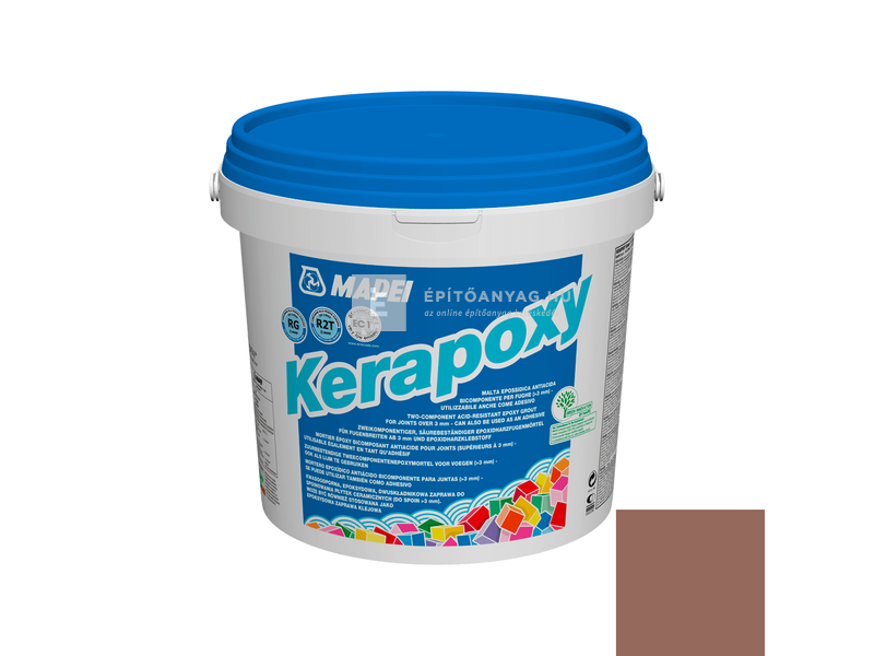 Mapei Kerapoxy ragasztó és fugázó R2T RG 142 gesztenye 10 kg