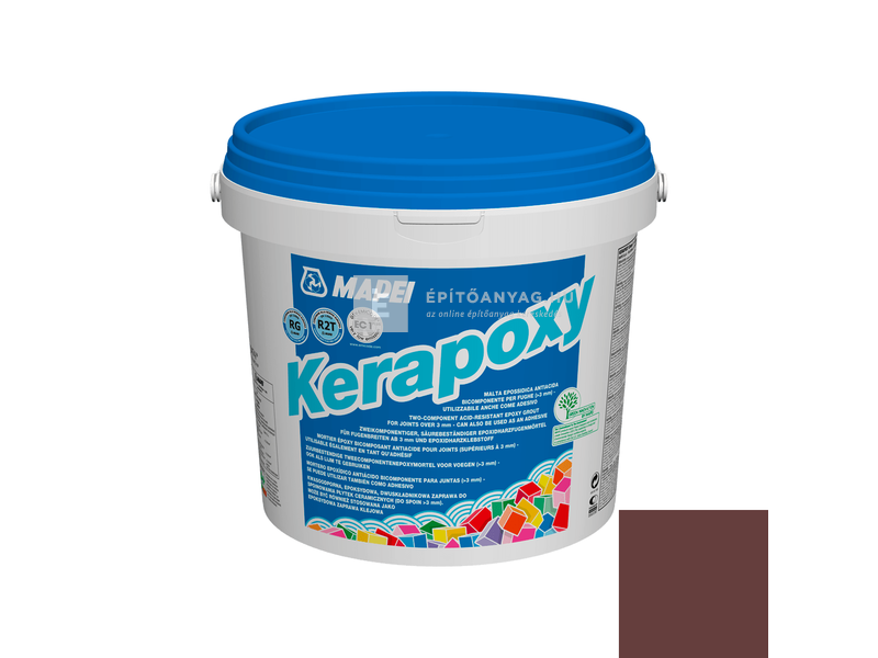 Mapei Kerapoxy ragasztó és fugázó R2T RG 144 csokoládé 5 kg