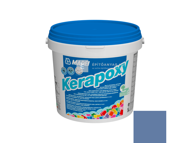 Mapei Kerapoxy ragasztó és fugázó R2T RG 172 égszínkék 10 kg