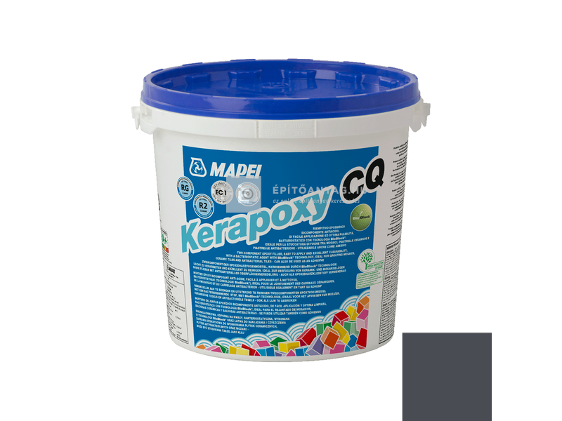 Mapei Kerapoxy CQ epoxi fugázó R2 RG 114 antracit 10 kg