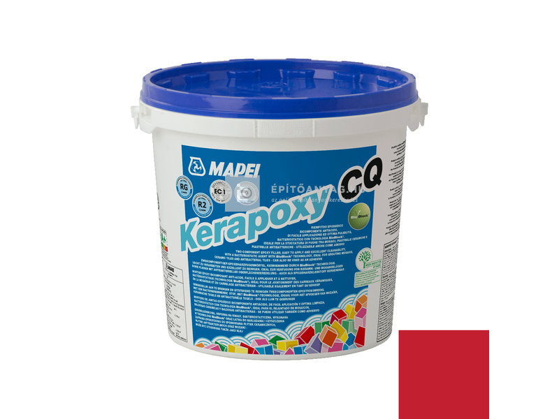 Mapei Kerapoxy CQ epoxi fugázó R2 RG 165 meggypiros 3 kg