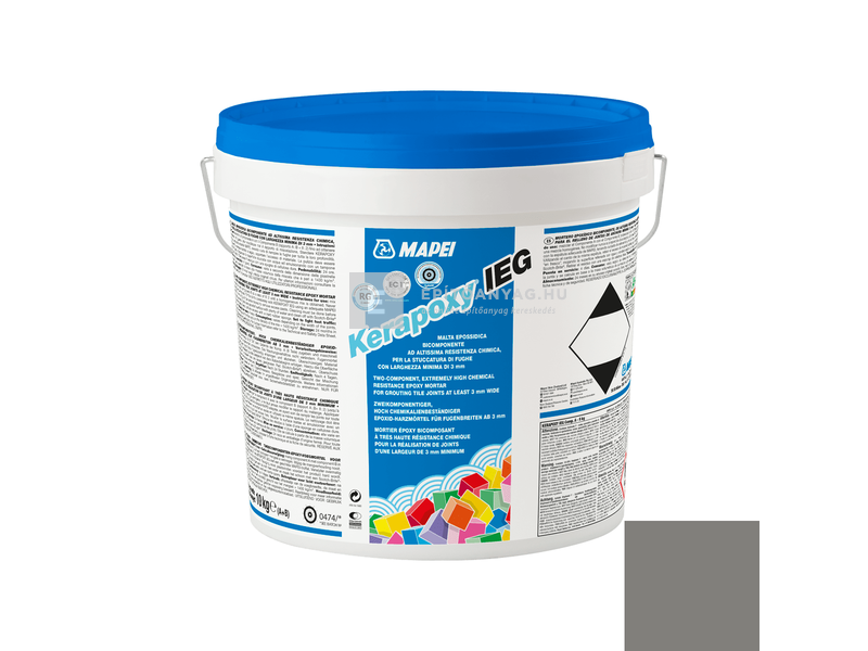 Mapei Kerapoxy IEG epoxi fugázó RG 113 cementszürke 10 kg