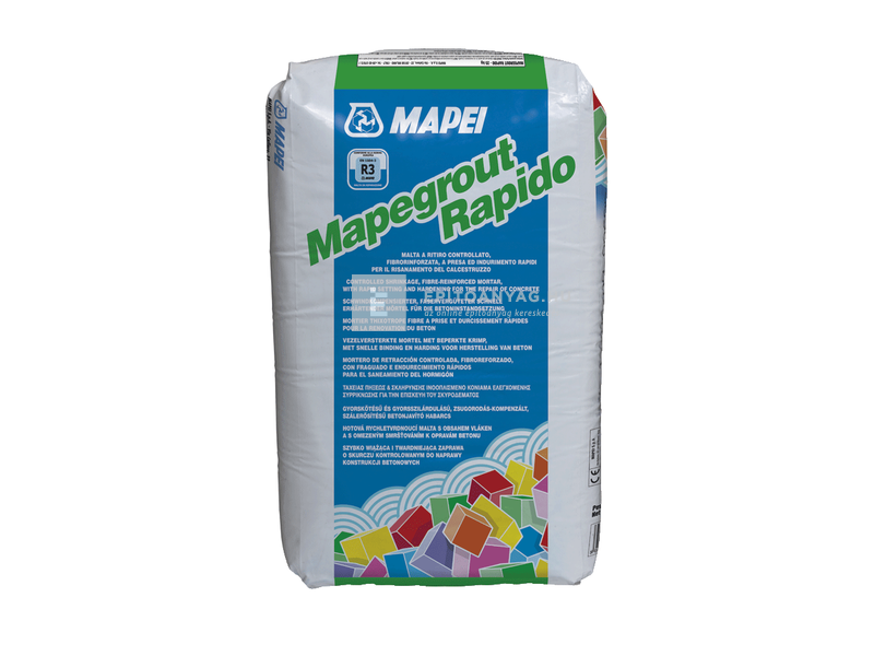 Mapei Mapegrout Rapido gyorskötő szálerősítésű betonjavító habarcs 25 kg