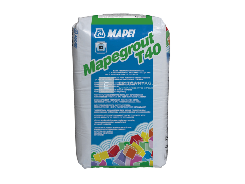 Mapei Mapegrout T40 szálerősítésű betonjavító habarcs 25 kg