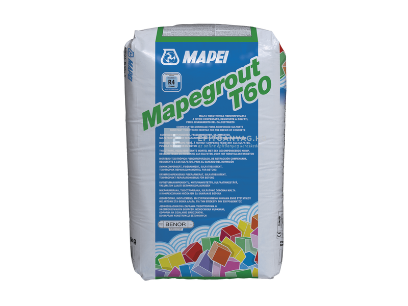 Mapei Mapegrout T60 szálerősítésű betonjavító habarcs 25 kg