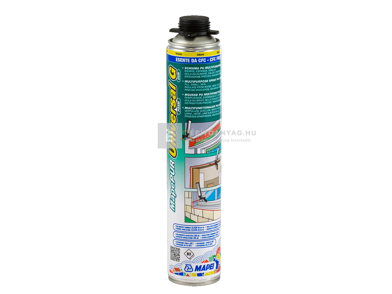 Mapei Mapepur Universal Foam G szerelőhab pisztolyos 750 ml