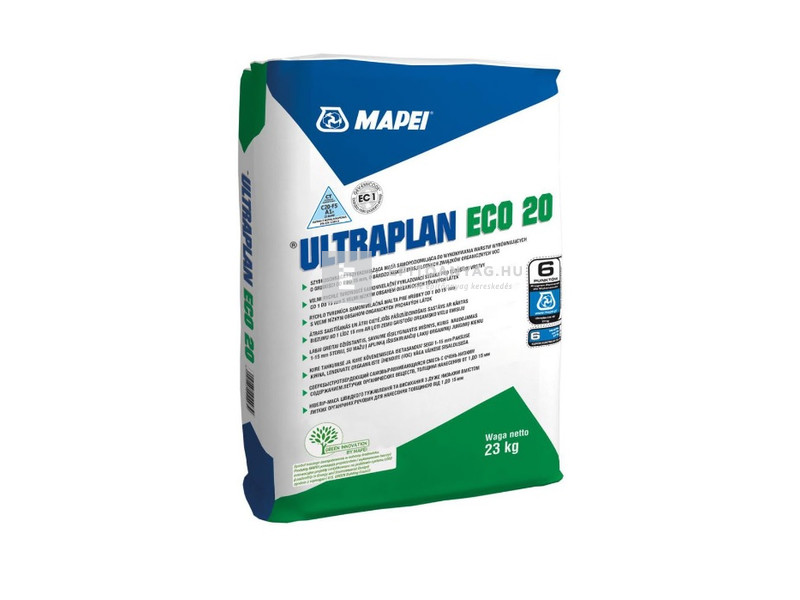 Mapei Ultraplan Eco 20 Önterülő aljzatkiegyenlítő simítóhabarcs 1-10 mm 23 kg