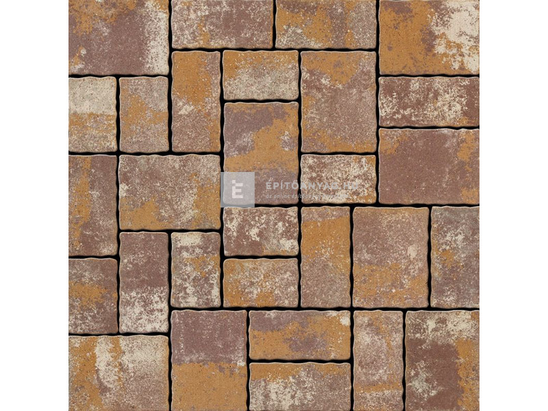 Semmelrock Appia Antica Kombi térkő lávavörös melírozott 5 cm