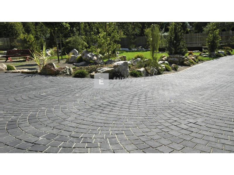 Semmelrock Arte Pest-Buda Kombi térkő sarok kő platinaszürke 10 cm