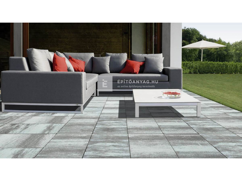 Semmelrock Asti Colori Lap grafit-fehér 60x30x3,8 cm