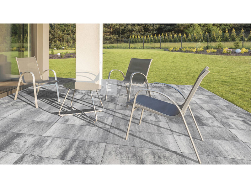Semmelrock Asti Colori Lap grafit-fehér 60x30x3,8 cm