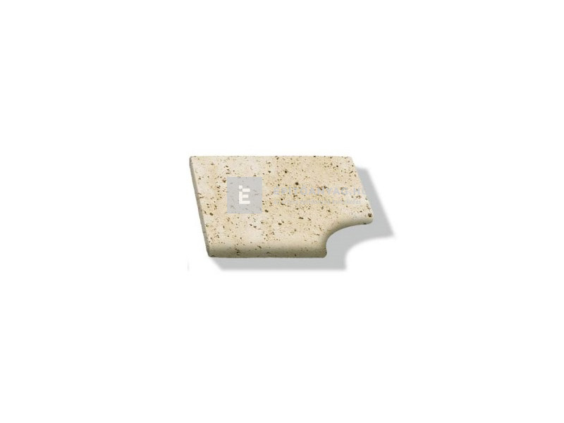Semmelrock Bradstone Travero Medence szegély sarokelem melírozott homokkő 45x45x3,5 cm