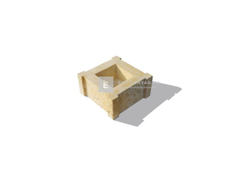 Semmelrock Bradstone Travero Kerítéselem oszlopkő homokkő melírozott 30x30x15 cm