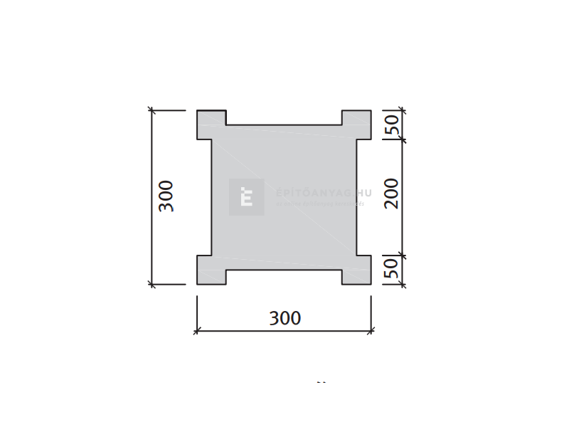 Semmelrock Bradstone Travero Kerítéselem oszlopkő homokkő melírozott 30x30x15 cm