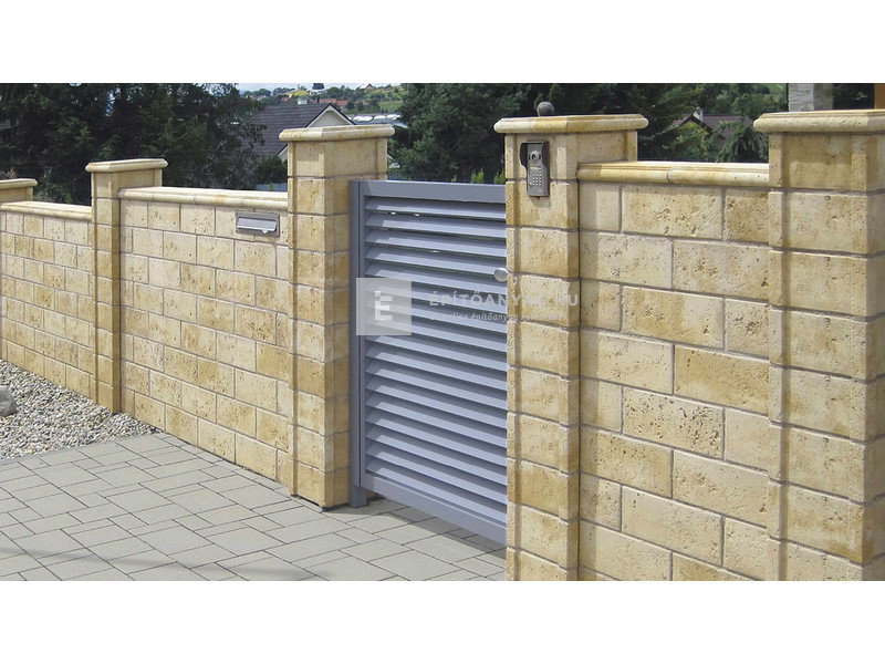 Semmelrock Bradstone Travero Kerítéselem félkő homokkő melírozott 20x20x15 cm