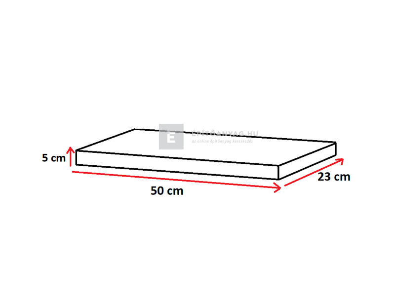 Semmelrock Bradstone Travero Kerítéselem fedlap homokkő melírozott 50x23x5 cm