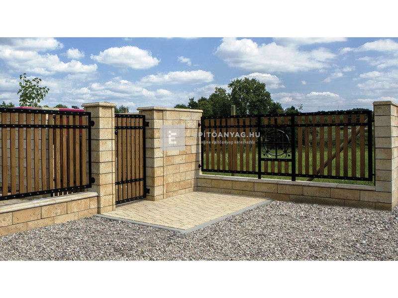 Semmelrock Bradstone Travero Kerítéselem oszlopfedkő homokkő melírozott 35x35x5 cm