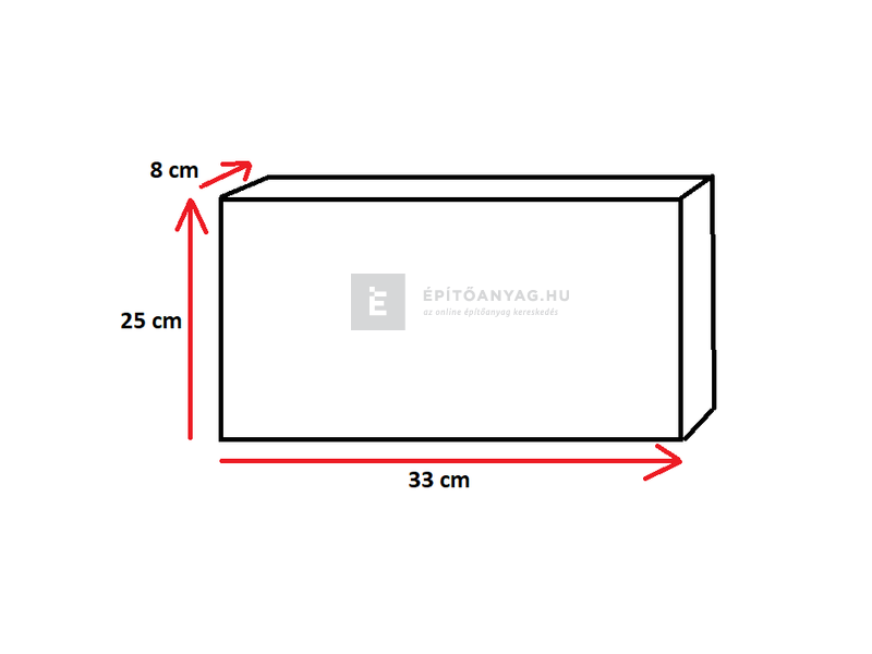 Semmelrock Castello Antico Szegélykő szürke-fekete 33x25x8 cm