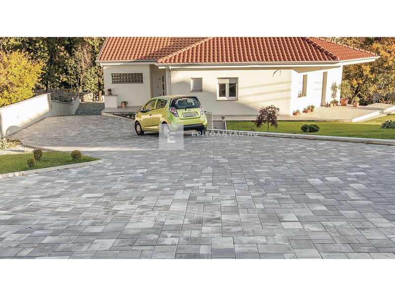 Semmelrock Citytop+ Kombi térkő Einstein fuga, szürke-fehér 6 cm