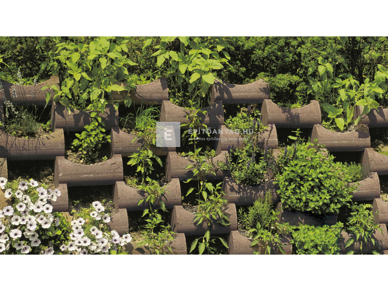 Semmelrock Flori Rézsűelem vörösbarna 27x31x13 cm