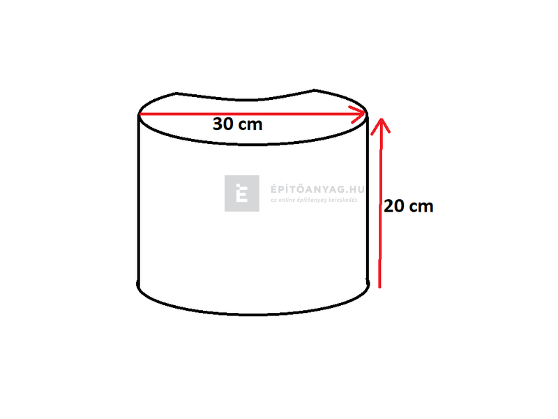 Semmelrock Mini Növényedény szürke 20x30 cm