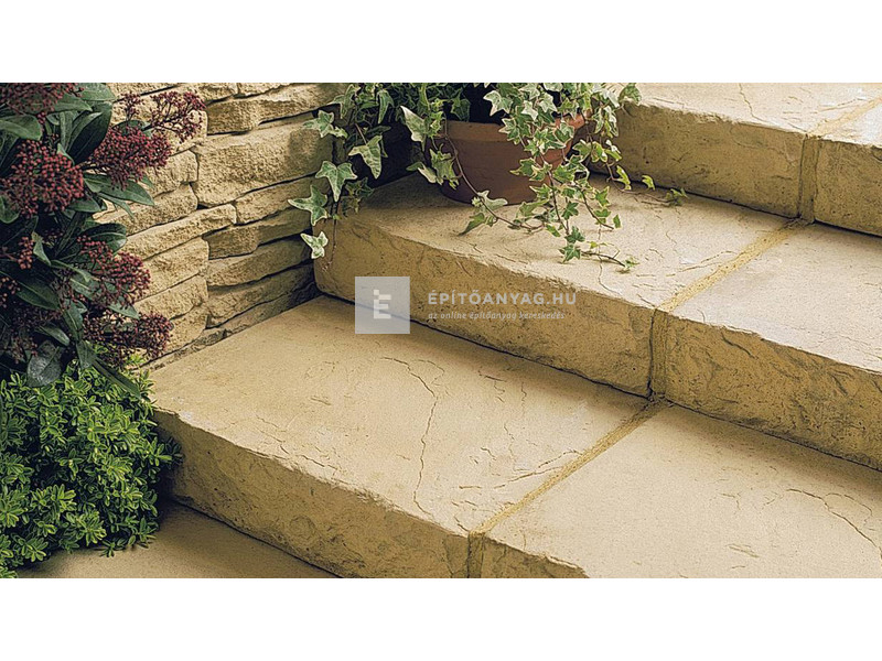 Semmelrock Old Town Lépcsőelem homoksárga 45x35x10 cm