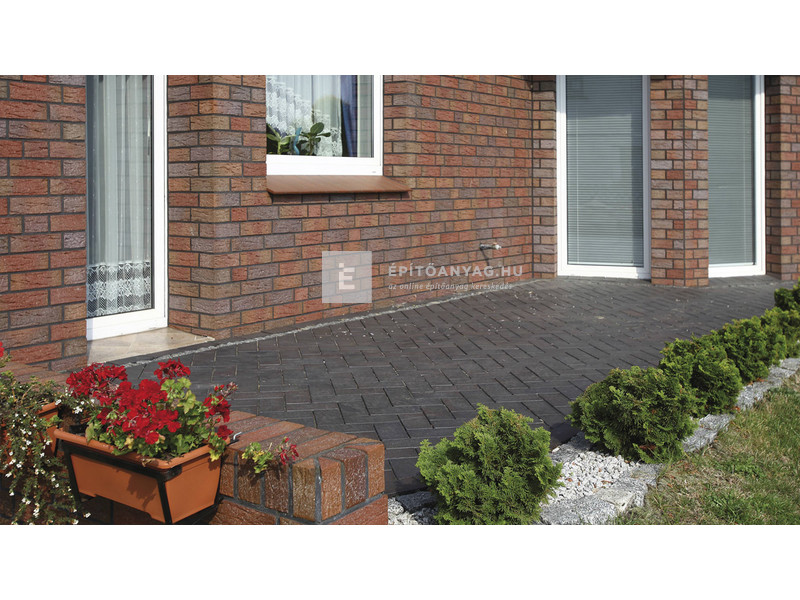 Semmelrock Penter Dresden Térburkoló klinkertégla érdes, antracit-barna 20x10x5,2 cm