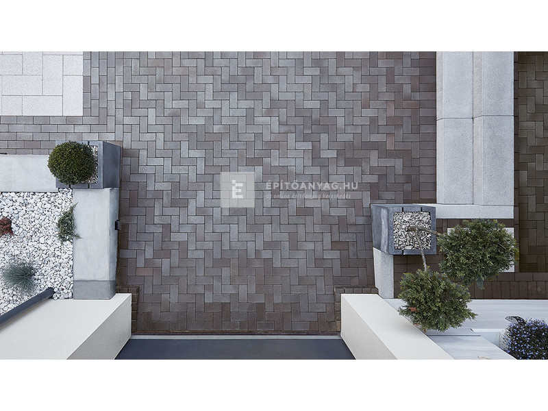 Semmelrock Penter Dresden Térburkoló klinkertégla érdes, antracit-barna 20x10x5,2 cm