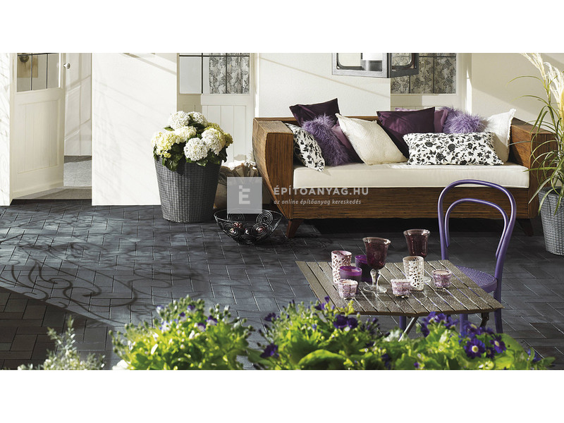 Semmelrock Penter Dresden Térburkoló klinkertégla érdes, antracit-barna 20x10x5,2 cm