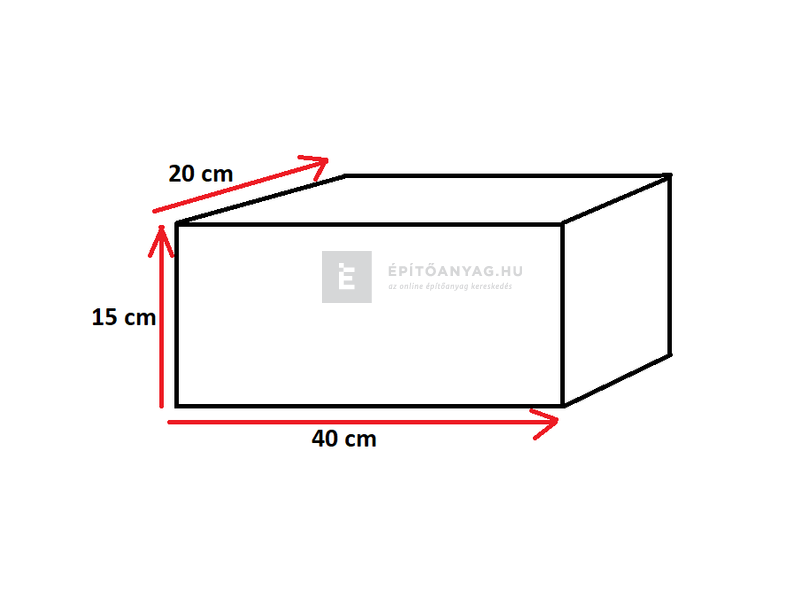 Semmelrock Útszegély süllyesztett, kopóréteggel szürke 15x20x40 cm