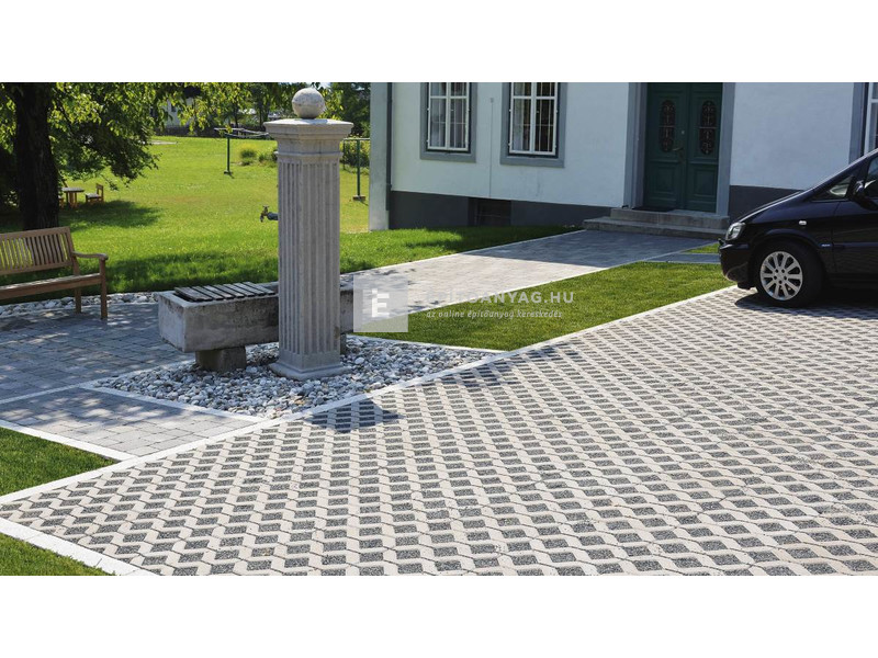 Semmelrock Gyeprácskő szürke 40x40x8 cm