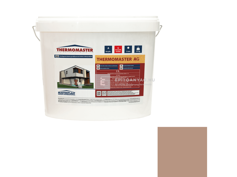MP Thermomaster Akril vékonyvakolat, gördülőszemcsés 2 mm 09-C, 25 kg