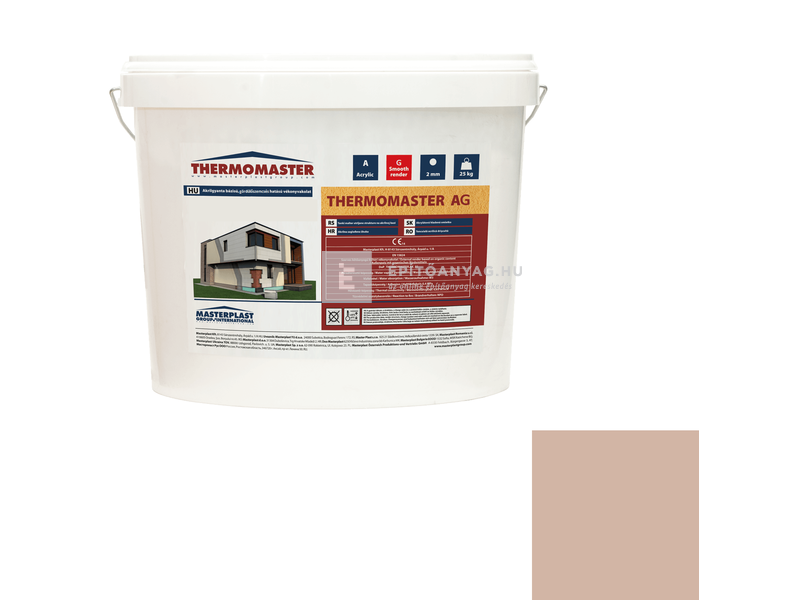 MP Thermomaster Akril vékonyvakolat, gördülőszemcsés 2 mm 09-D, 25 kg