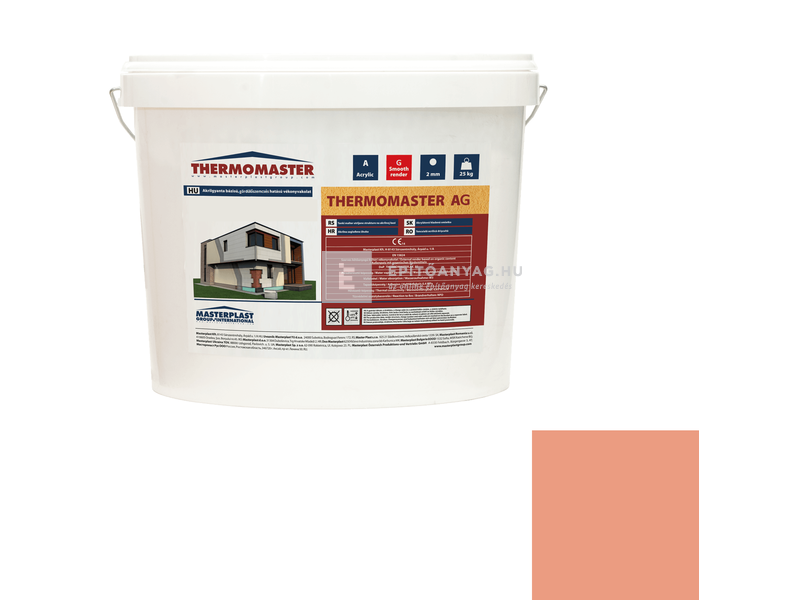 MP Thermomaster Akril vékonyvakolat, gördülőszemcsés 2 mm 17-C, 25 kg