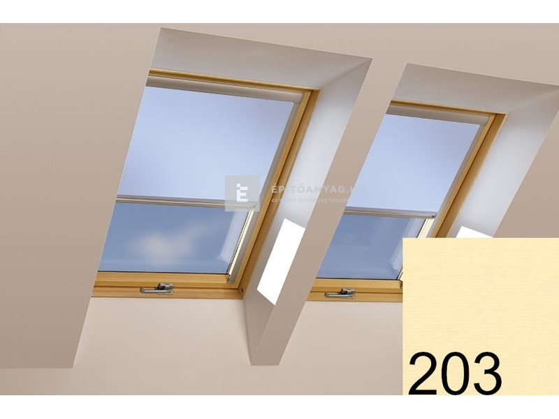 Fakro ARP I 78x118 cm, 203-as színkódú fényszűrő sínes roló