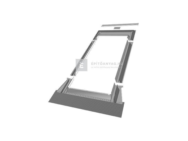 Fakro EZV-A Burkolókeret, hullámos tetőfedő anyaghoz méret: 06, 78x118 cm