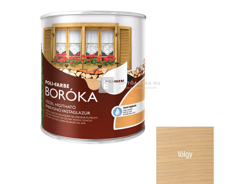 Poli-Farbe Boróka Lazúr tölgy 0,75 l