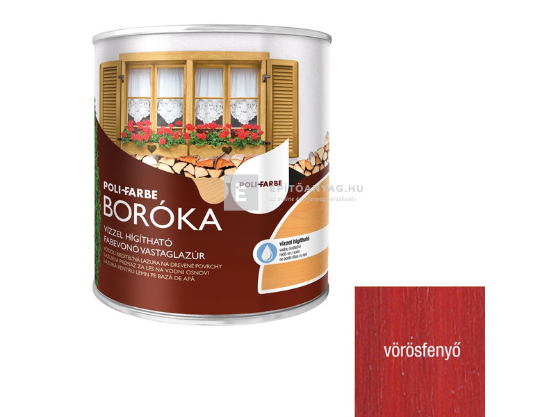 Poli-Farbe Boróka Lazúr vörösfenyő 2,5 l