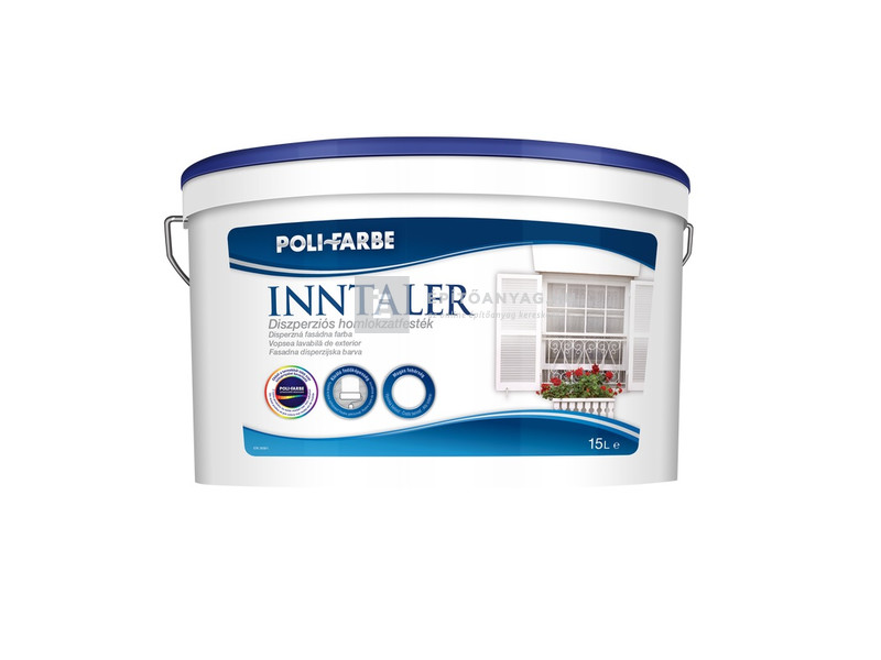 Poli-Farbe Inntaler Beltéri falfesték fehér 15 l ovál