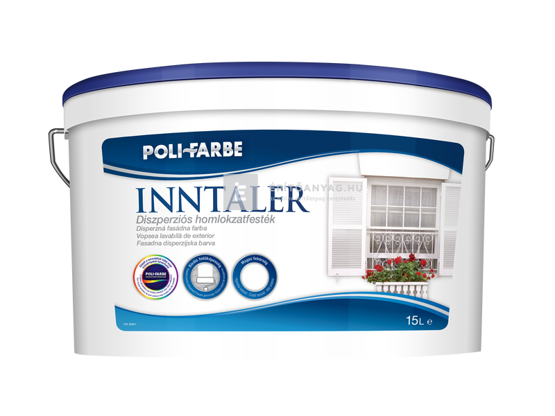 Poli-Farbe Inntaler Beltéri falfesték fehér 15 l ovál