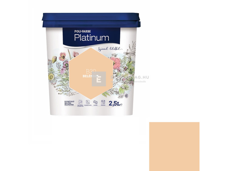 Poli-Farbe Platinum Beltéri falfesték B30 beléndek 2,5 l