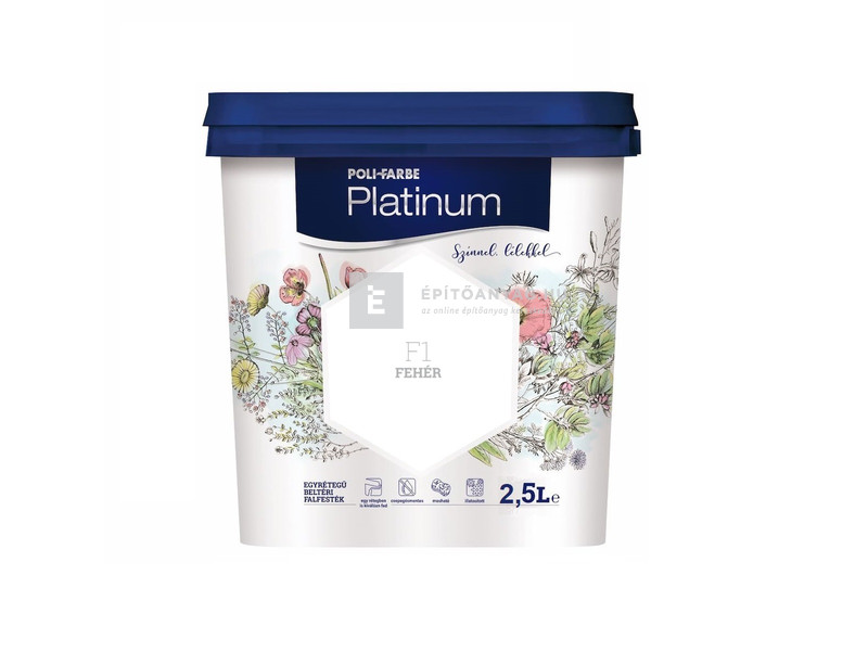 Poli-Farbe Platinum Beltéri falfesték F1 fehér 2,5 l