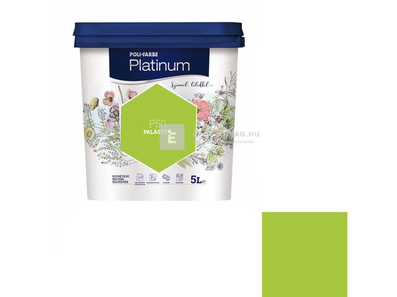 Poli-Farbe Platinum Beltéri falfesték P50 palástfű 5 l