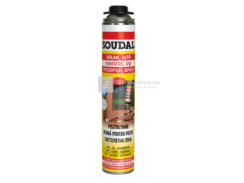 Soudal DIY Pisztolyhab sárga 750 ml