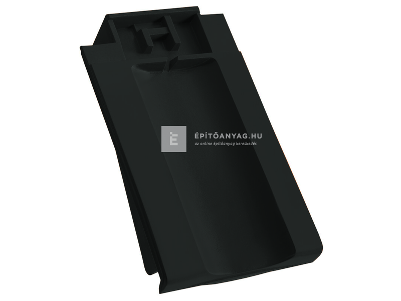 Creaton OPTIMA taréjszellőző szegélycserép bal Nuance fekete engóbozott
