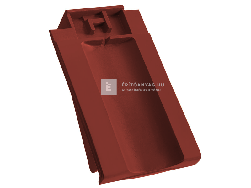 Creaton OPTIMA taréjszellőző szegélycserép bal Nuance borvörös engóbozott