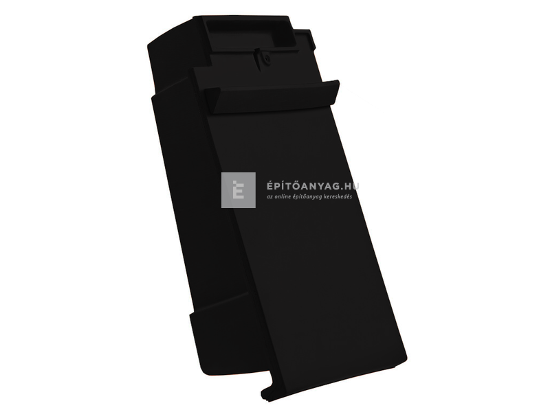 Creaton DOMINO taréjszellőző szegélycserép bal Finesse fekete üvegmázas