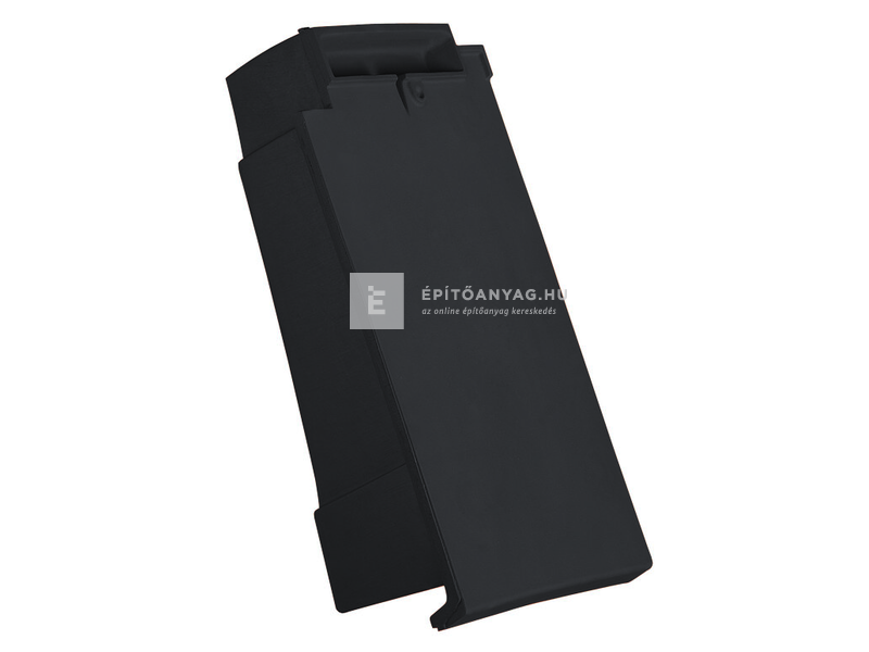 Creaton DOMINO szegélycserép bal Nuance fekete matt engóbozott